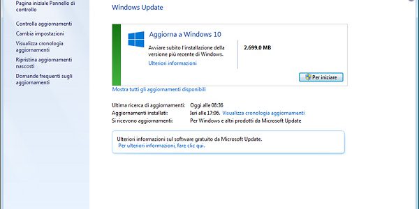 Aggiornamenti Windows 10 bloccati, ecco i motivi